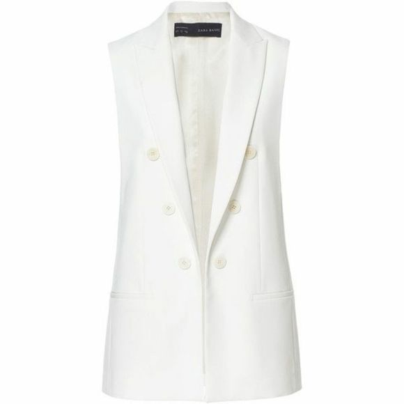 NWOT Zara Double-Breasted Waistcoat - Picture 3 of 3